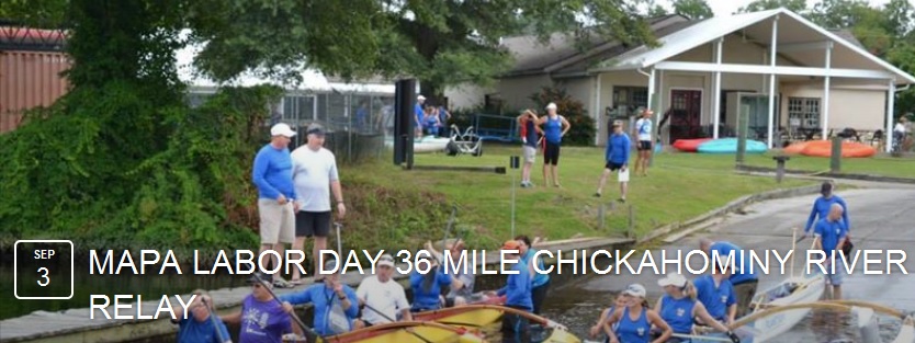 MAPA Labor Day 36 Mile Chickahominy River Relay