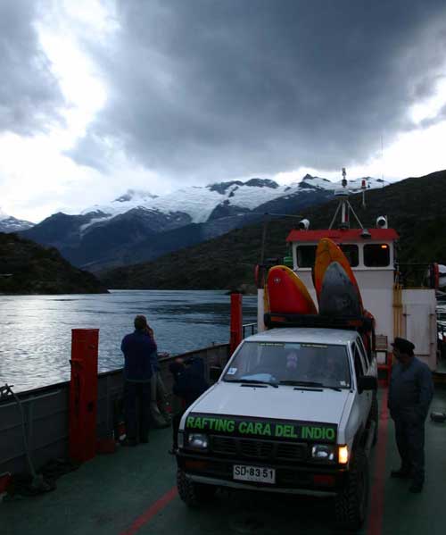 chile rivers - on the ferry