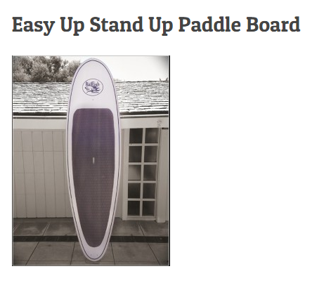 Easy Up Stand Up Paddle Board 10'0&quot;